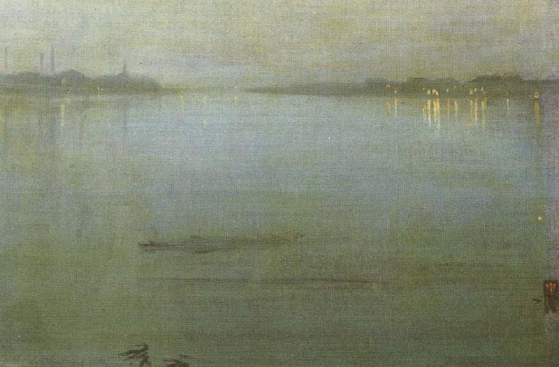James Abbott Mcneill Whistler Nocturne inblauw and silver of the lights of Cremorne Germany oil painting art